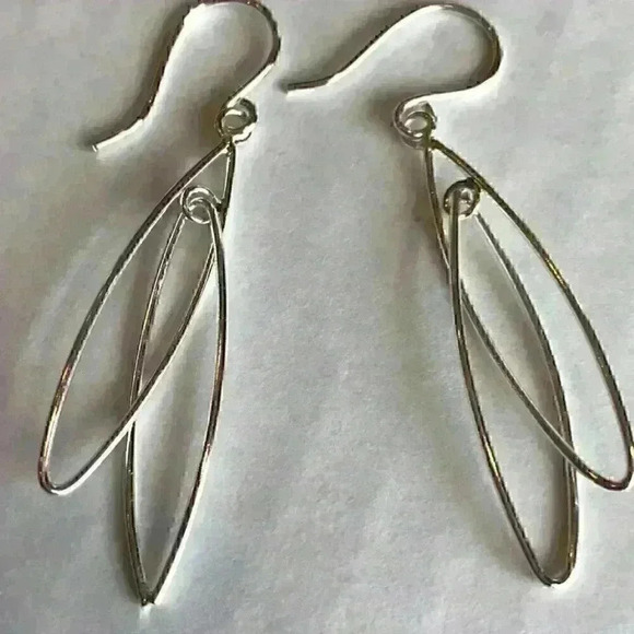 Giani Bernini New Double Oval Drop Earrings - Picture 8 of 8